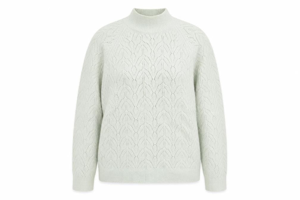 Uniqlo Women's Ivory Geometric Pullover Jumper L
