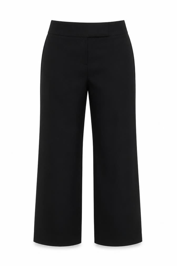 Andrea Mare Women's Black Trousers Size 12 Wool Blend
