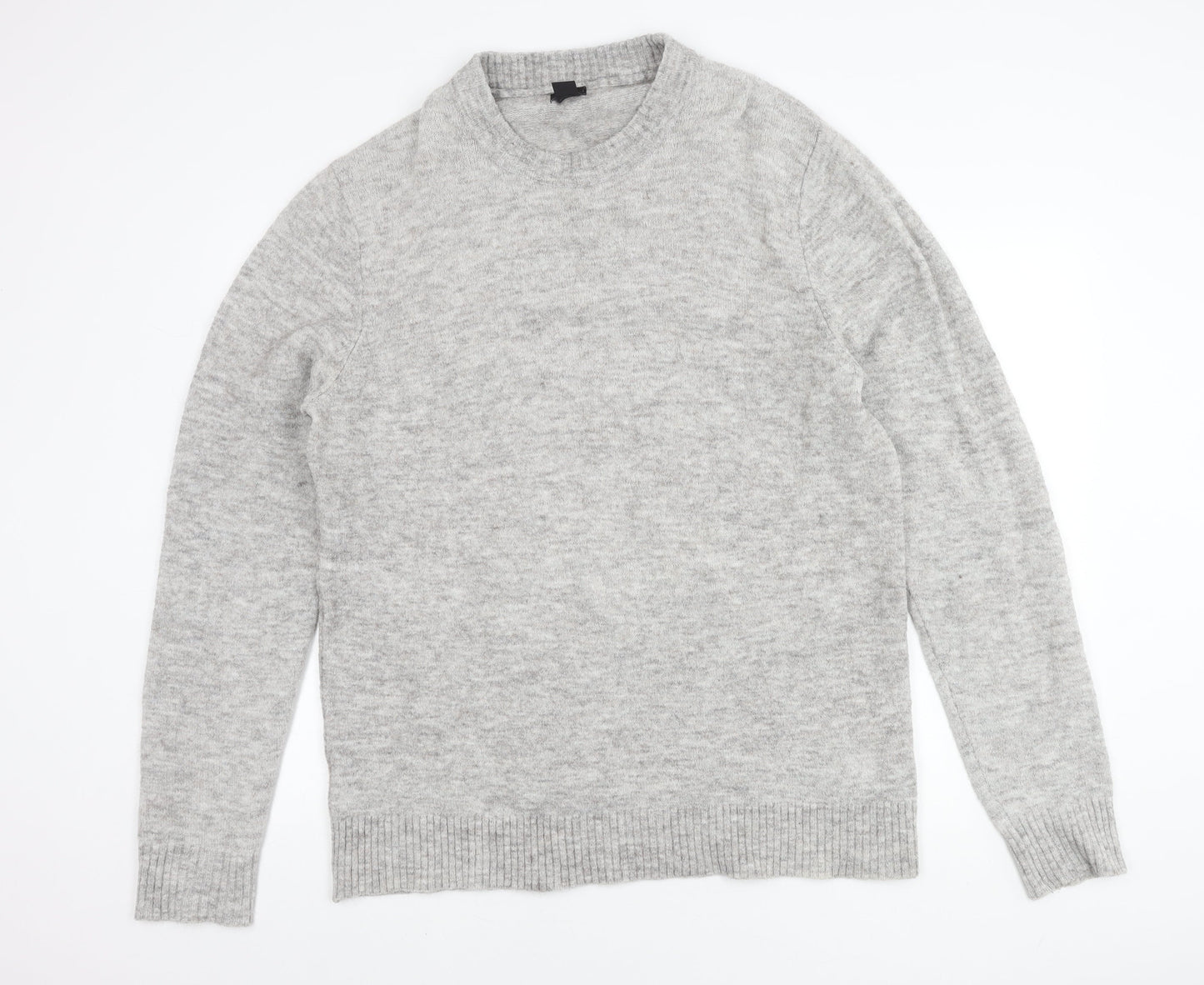 H&M Women's Grey Crew Neck Jumper Size 14