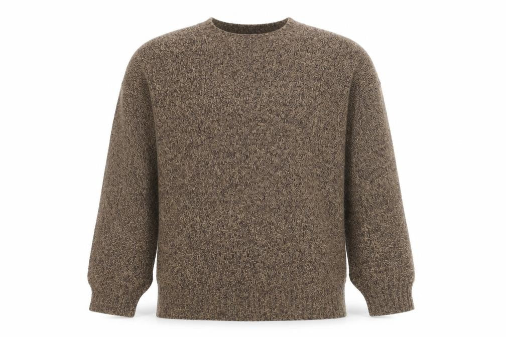 Zara Men's Brown Cable-Knit Pullover Jumper, Size S
