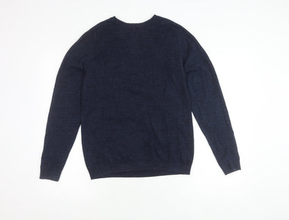 Additional front view of Next Men's Blue Crew Neck jumper S