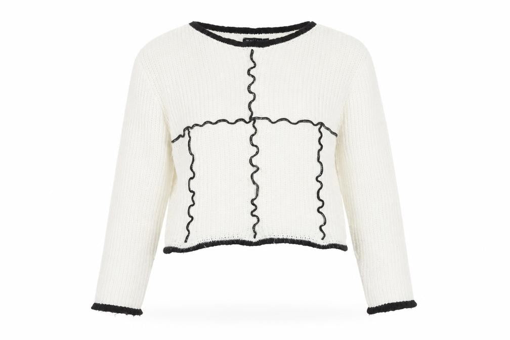 ASOS Women’s White Pullover Knit Jumper Size 8