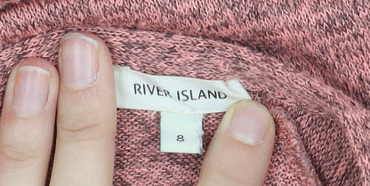 River Island Women’s Pink Pullover Jumper, Size 8