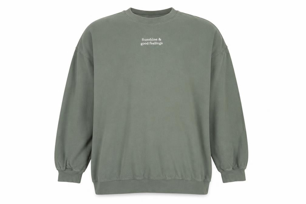 H&M Women's Green XL Pullover Jumper, Casual Cotton
