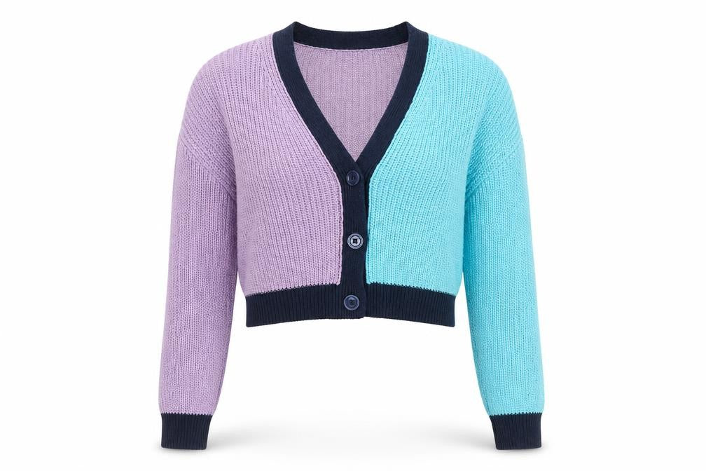 Isabella D. Women's Multicoloured Cardigan S V-Neck