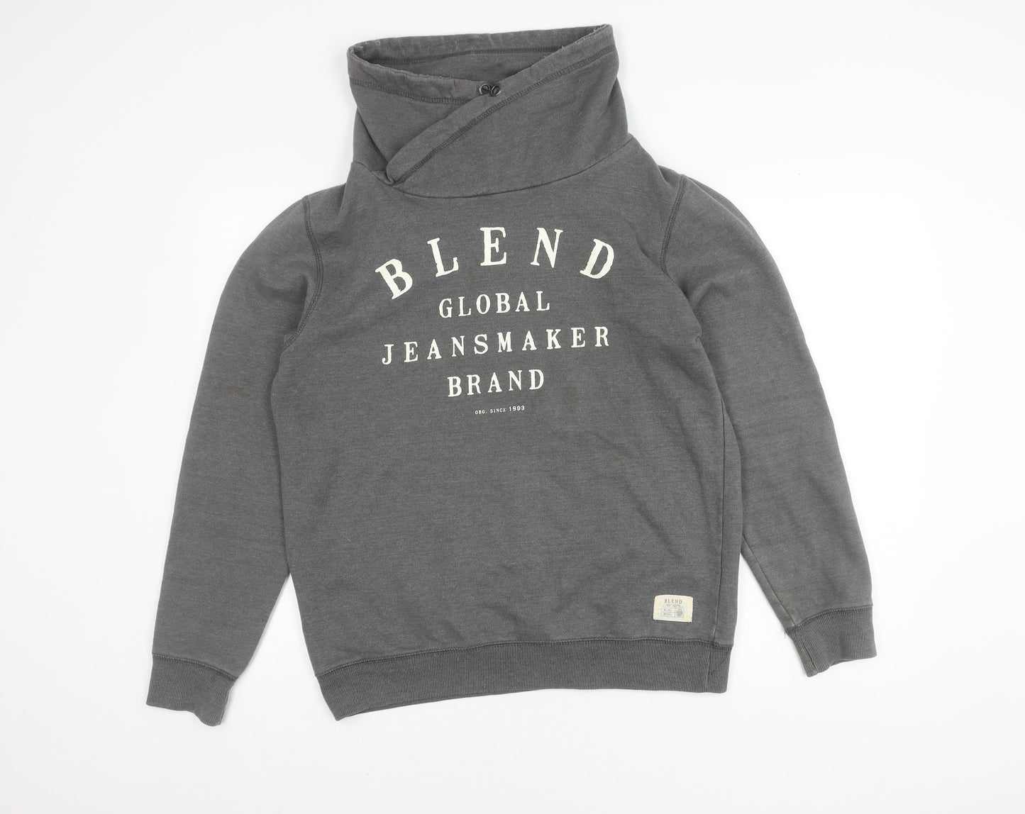 Blend Men's Grey Pullover Sweatshirt L