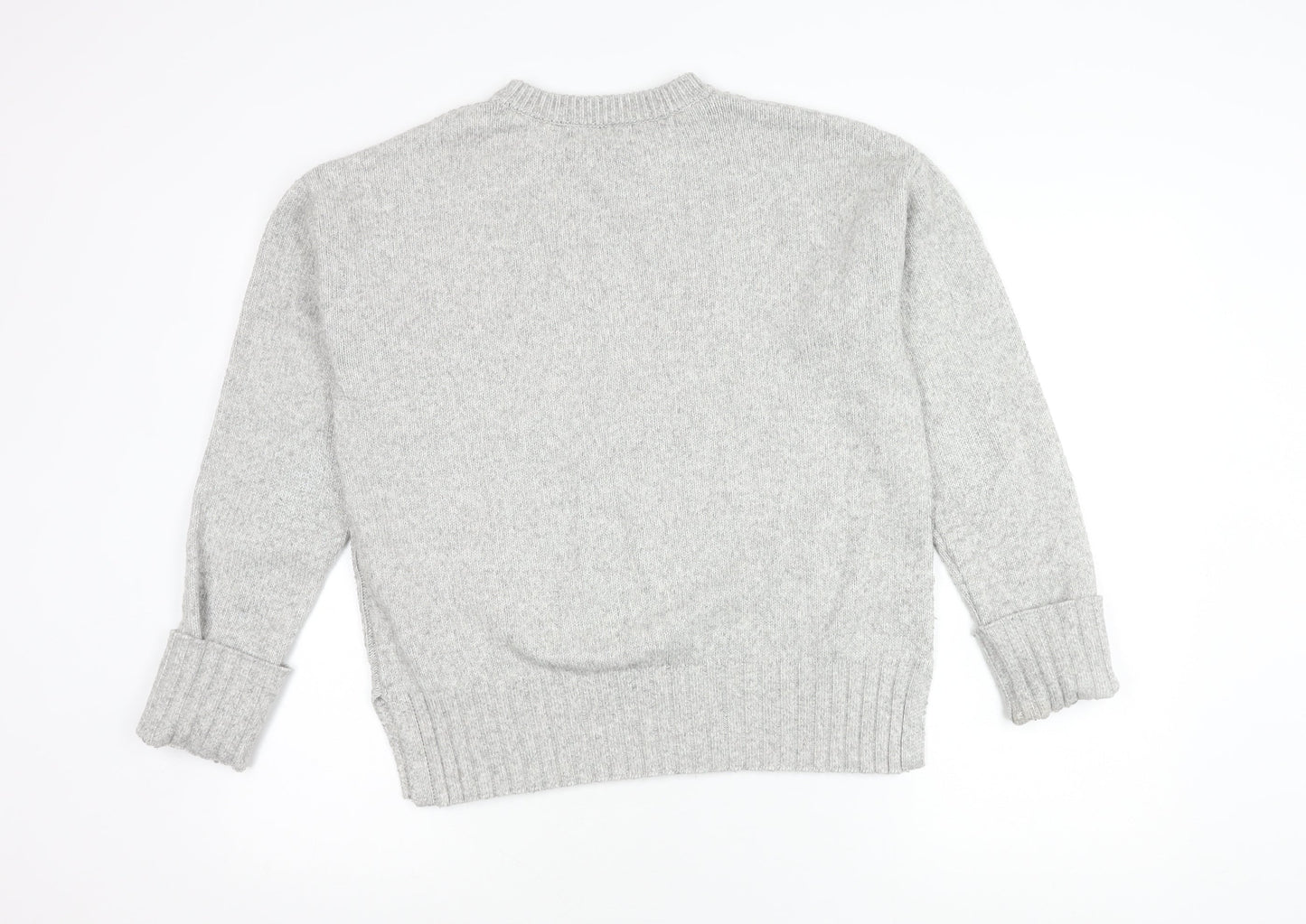Marks and Spencer Women's Grey Cable-Knit Jumper M