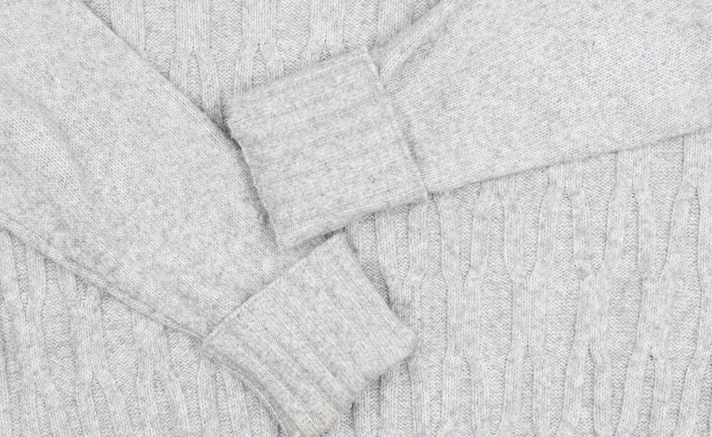 Marks and Spencer Women's Grey Cable-Knit Jumper M