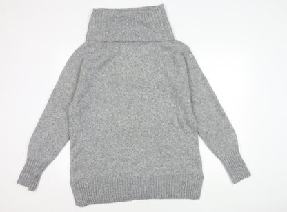 H&M Women's Grey Roll Neck Jumper, M, Winter Casual