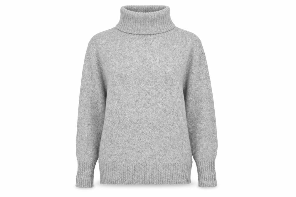 H&M Women's Grey Roll Neck Jumper, M, Winter Casual