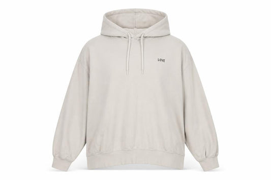 H&M Women's Beige XL Hoodie, Pullover, Casual, Logo Accent