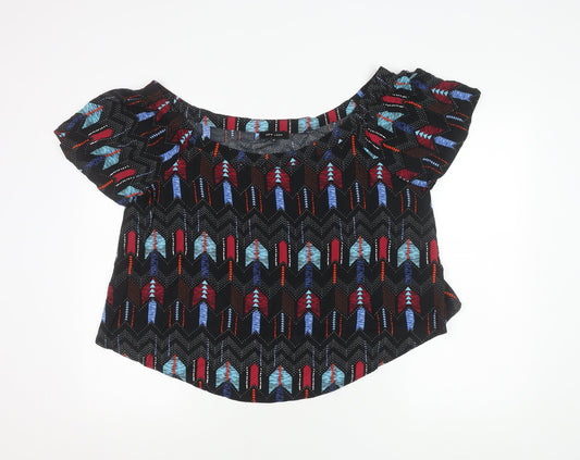 New Look Women's Multicoloured Geometric Top, Size 16