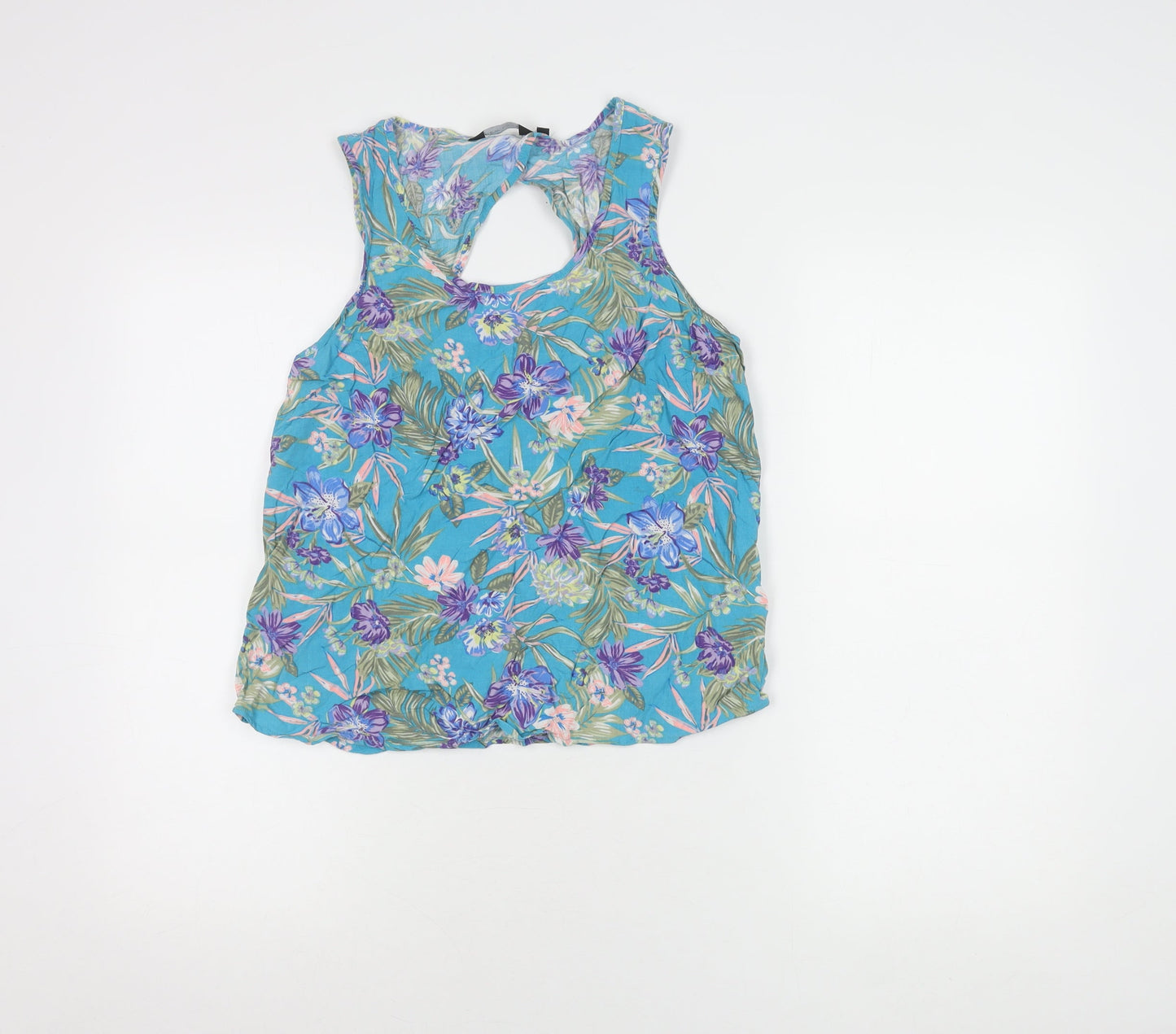 New Look Womens Floral Top Multicoloured Size 10