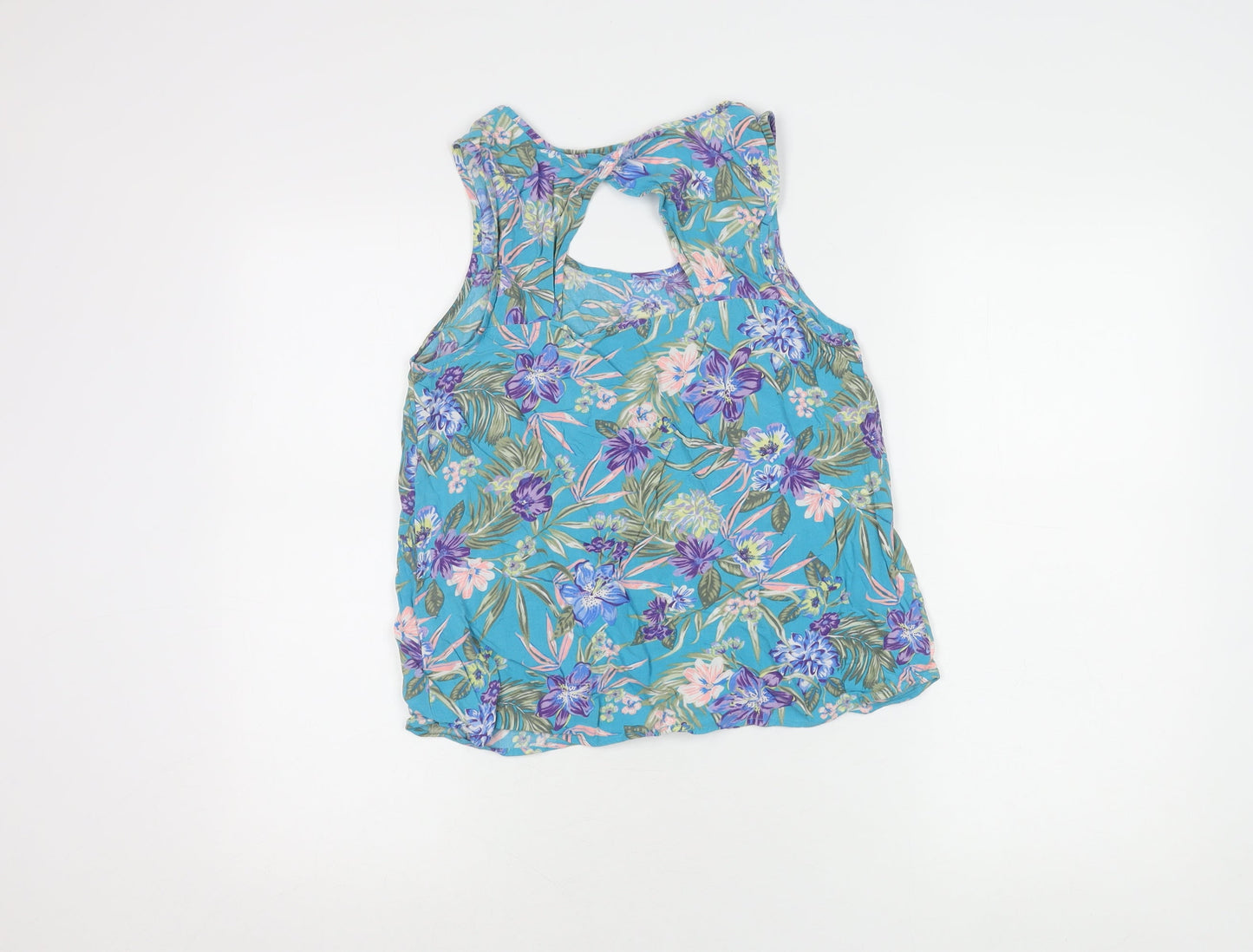 New Look Womens Floral Top Multicoloured Size 10