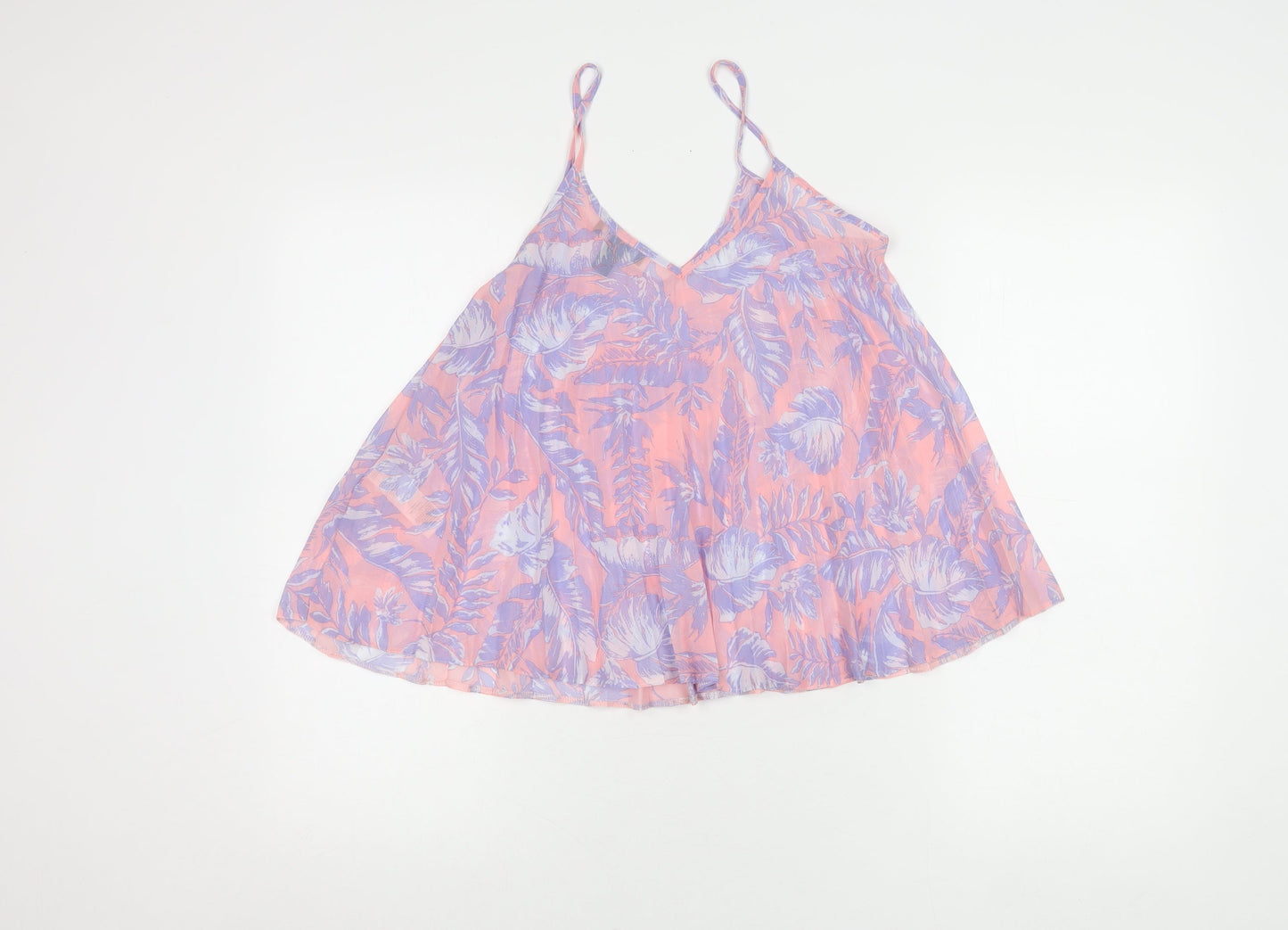New Look Women's Pink Floral Camisole Tank Size 8