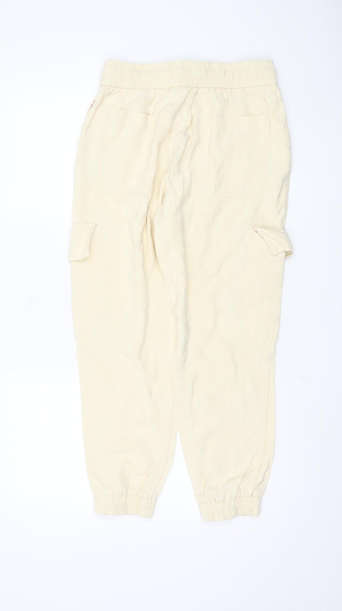 Zara Beige Cargo Trousers, Women, Size 10, Spring/Summer