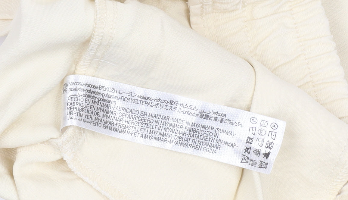 Zara Beige Cargo Trousers, Women, Size 10, Spring/Summer