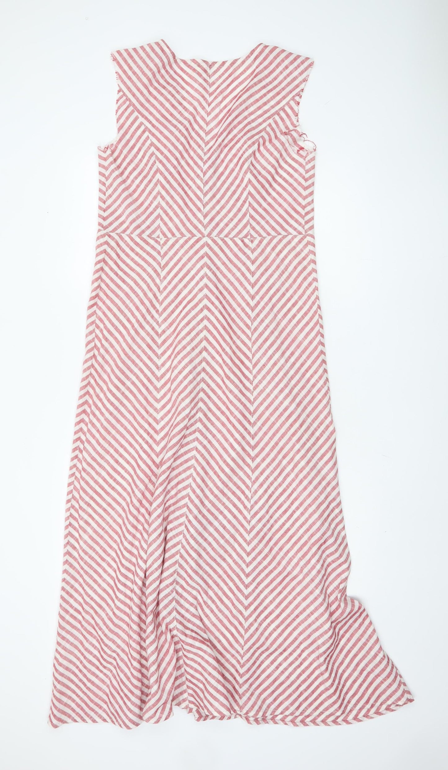 Max Studio Women's Red Striped Dress, Size 6