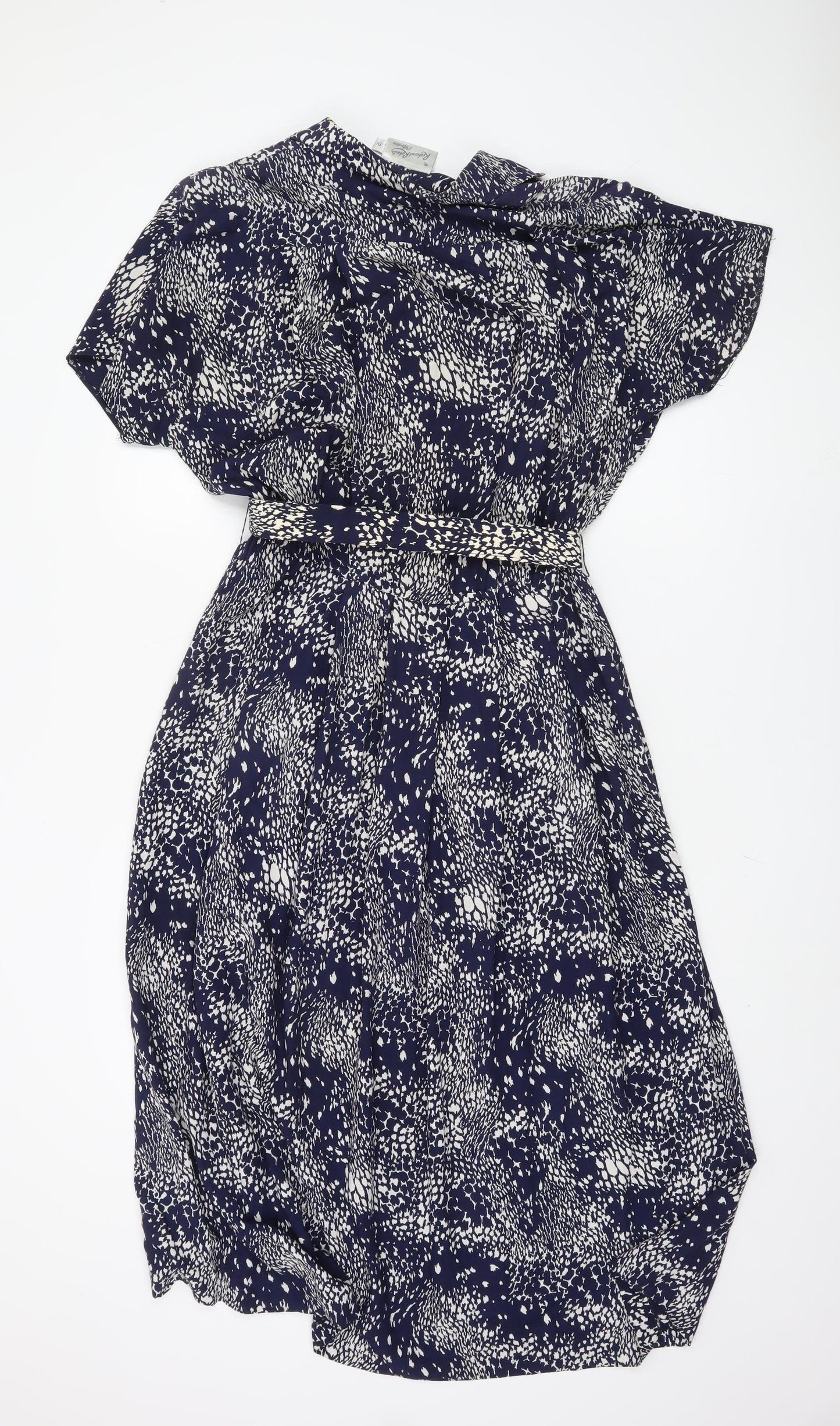 Richard Roberts Women's Blue Midi Shirt Dress Size 12