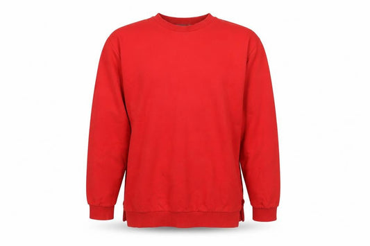 Front view of ASOS Men's Red Pullover Sweatshirt M Fleece