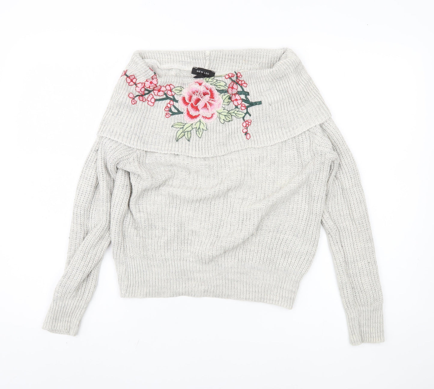 New Look Women's Ivory Cowl Neck Pullover Size 8
