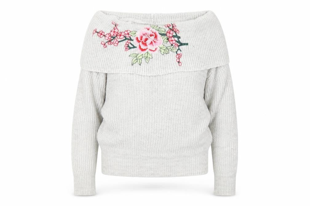 New Look Women's Ivory Cowl Neck Pullover Size 8