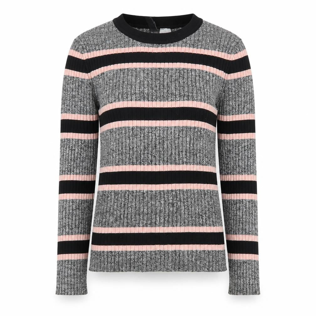H&M Women's Multicoloured Striped Pullover Jumper - XS