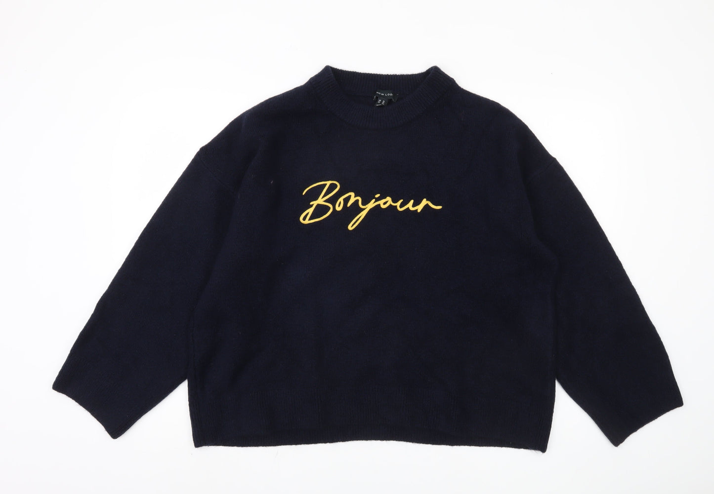 New Look Women's Blue XL Crew Neck Pullover Jumper