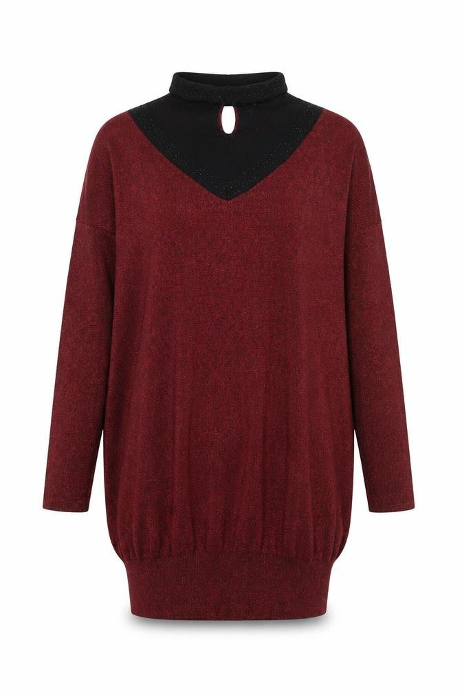 M&Co Women's Red Pullover Jumper, Size 16