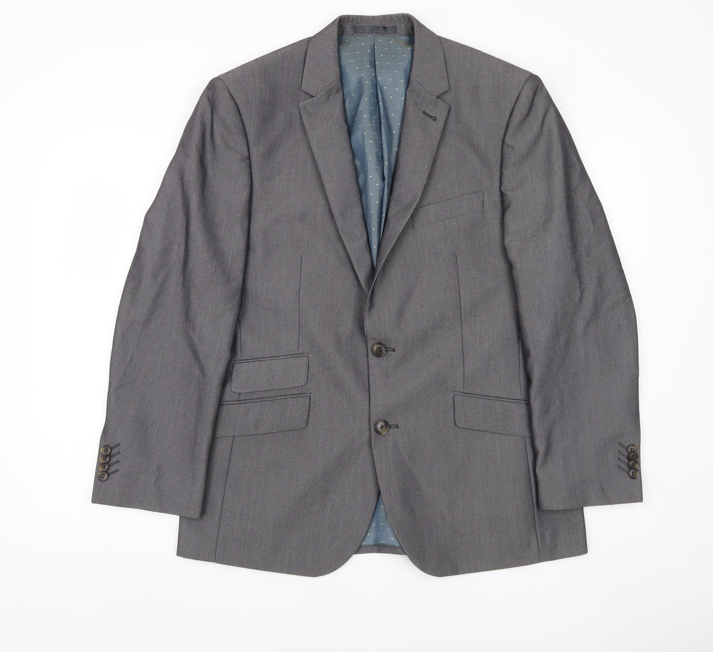 Greenwoods Men's Grey Tailored Blazer, M, Formal