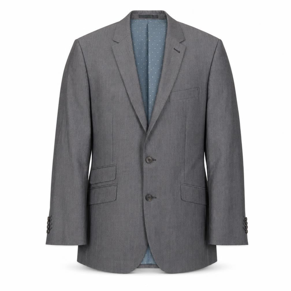 Greenwoods Men's Grey Tailored Blazer, M, Formal