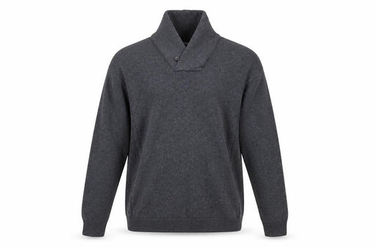 Front view of Next Men's Grey Wool jumper XL