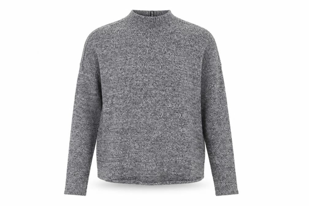H&M Women's Grey XS Mock Neck Jumper