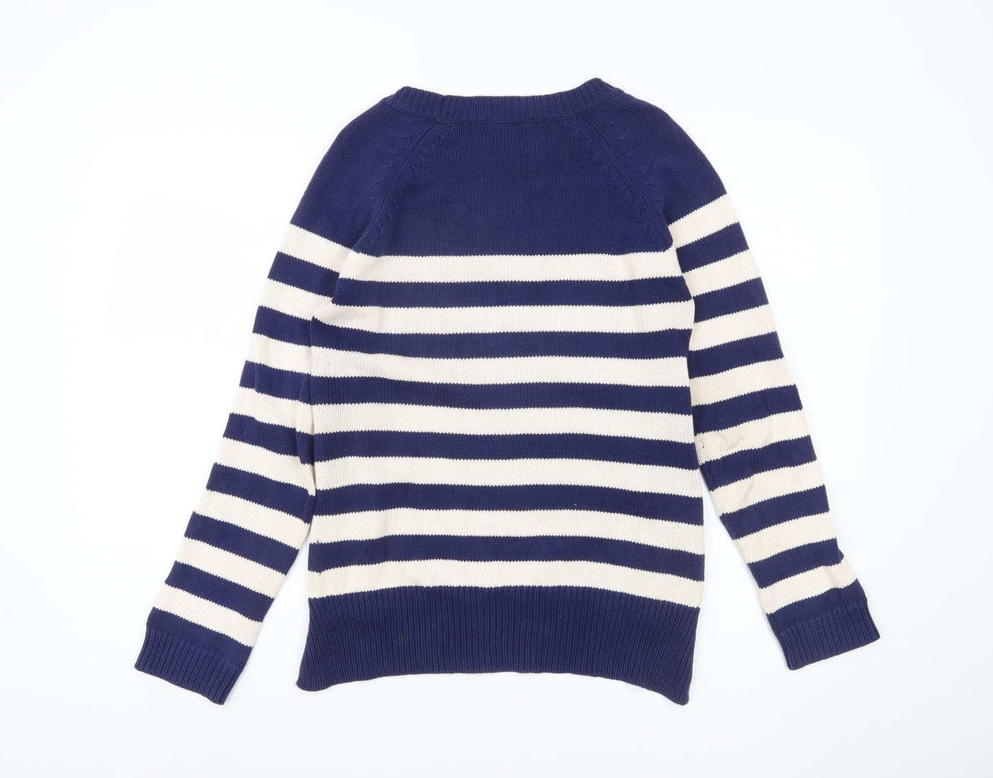 Therapy Women's Striped Pullover Jumper Blue S
