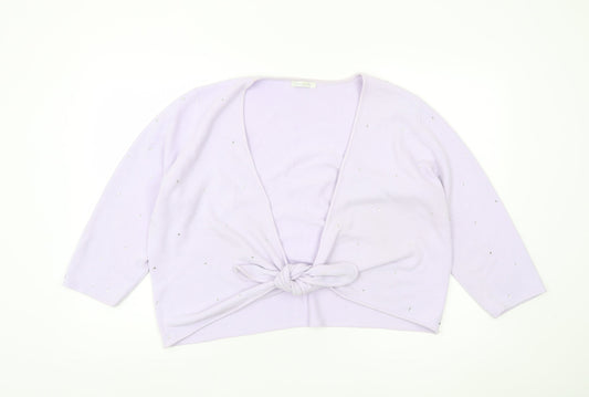 BerkertEx Women's Purple Studded Shrug Size 20