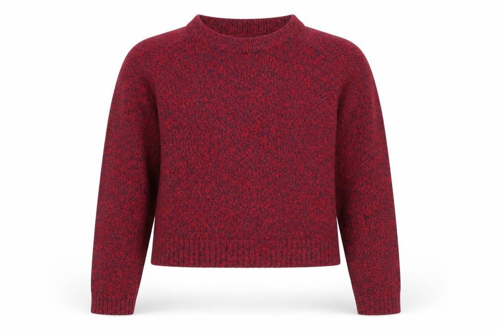 H&M Women's Red Crew Neck Pullover Jumper, Size 12