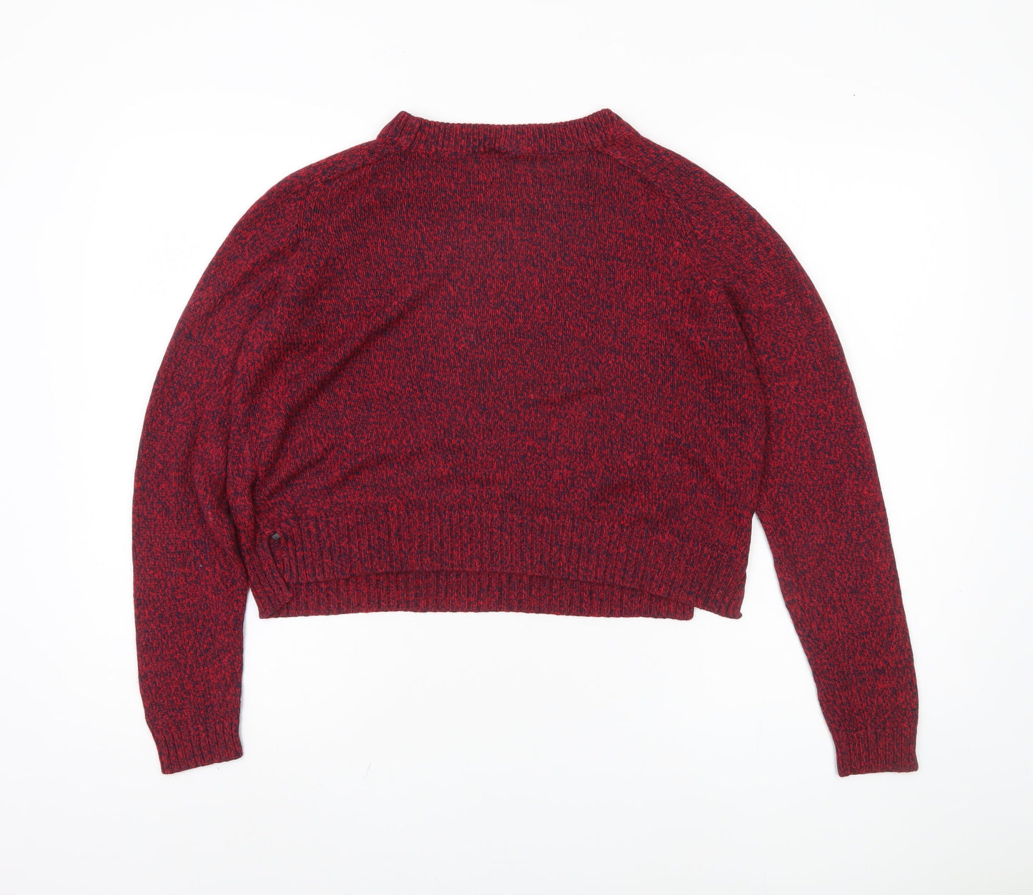 H&M Women's Red Crew Neck Pullover Jumper, Size 12
