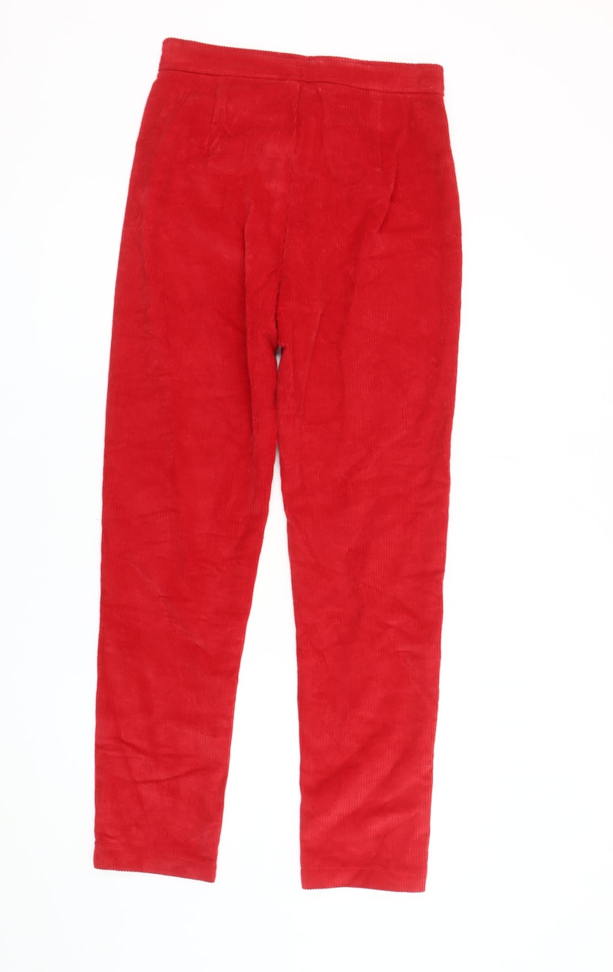 PrettyLittleThing Red Corduroy Trousers - Size S for Women