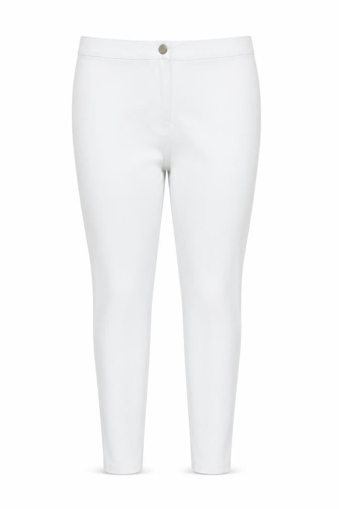 Premium Denim Collection Women's White Skinny Jeans, Size 20, Stretch Denim