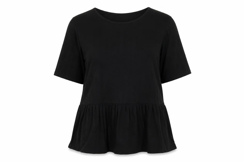 Papaya Women's Black 3/4 Sleeve Top Size 16