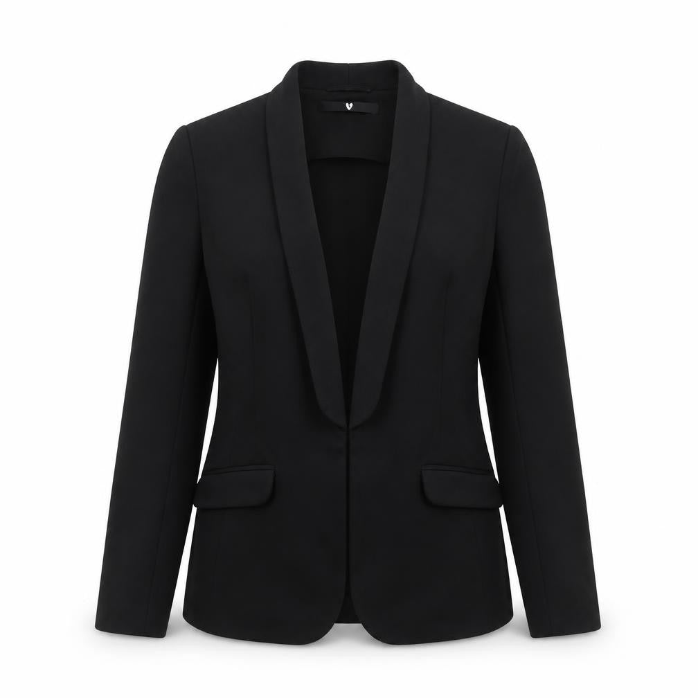Very Women's Black Blazer Shawl Collar Size 10
