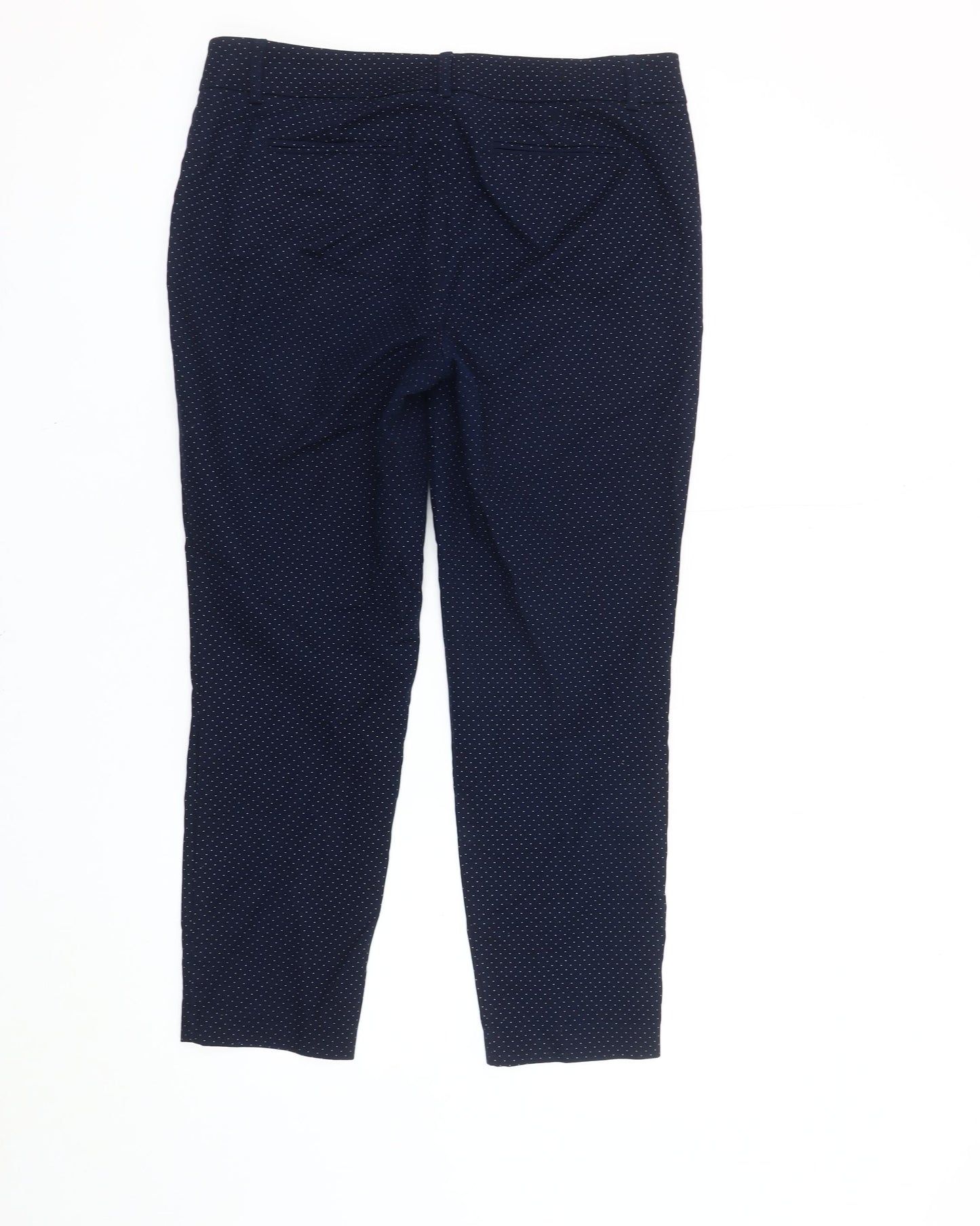 Hilary Radley Women's Blue Cropped Trousers Size 12