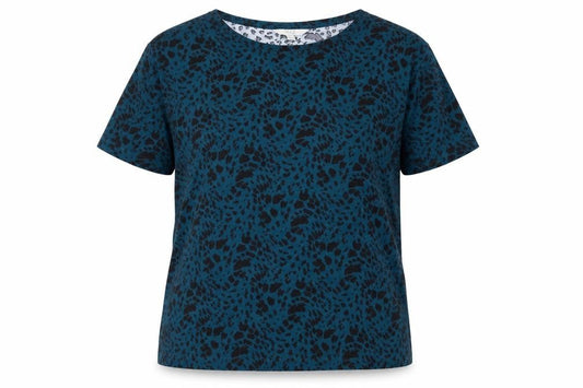 Marks & Spencer Women's Blue Animal Print T-Shirt