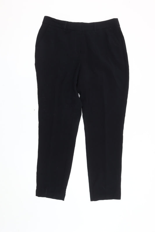 Jasper Conran Women's Black Cropped Trousers Size 12