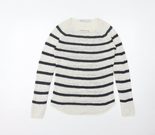 ONLY Women's Multicoloured Striped Pullover Jumper XS