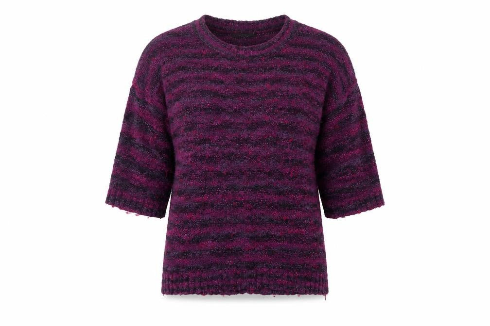 JM Collection Women's Multicoloured Stripe Jumper M