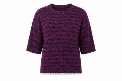 JM Collection Women's Multicoloured Stripe Jumper M