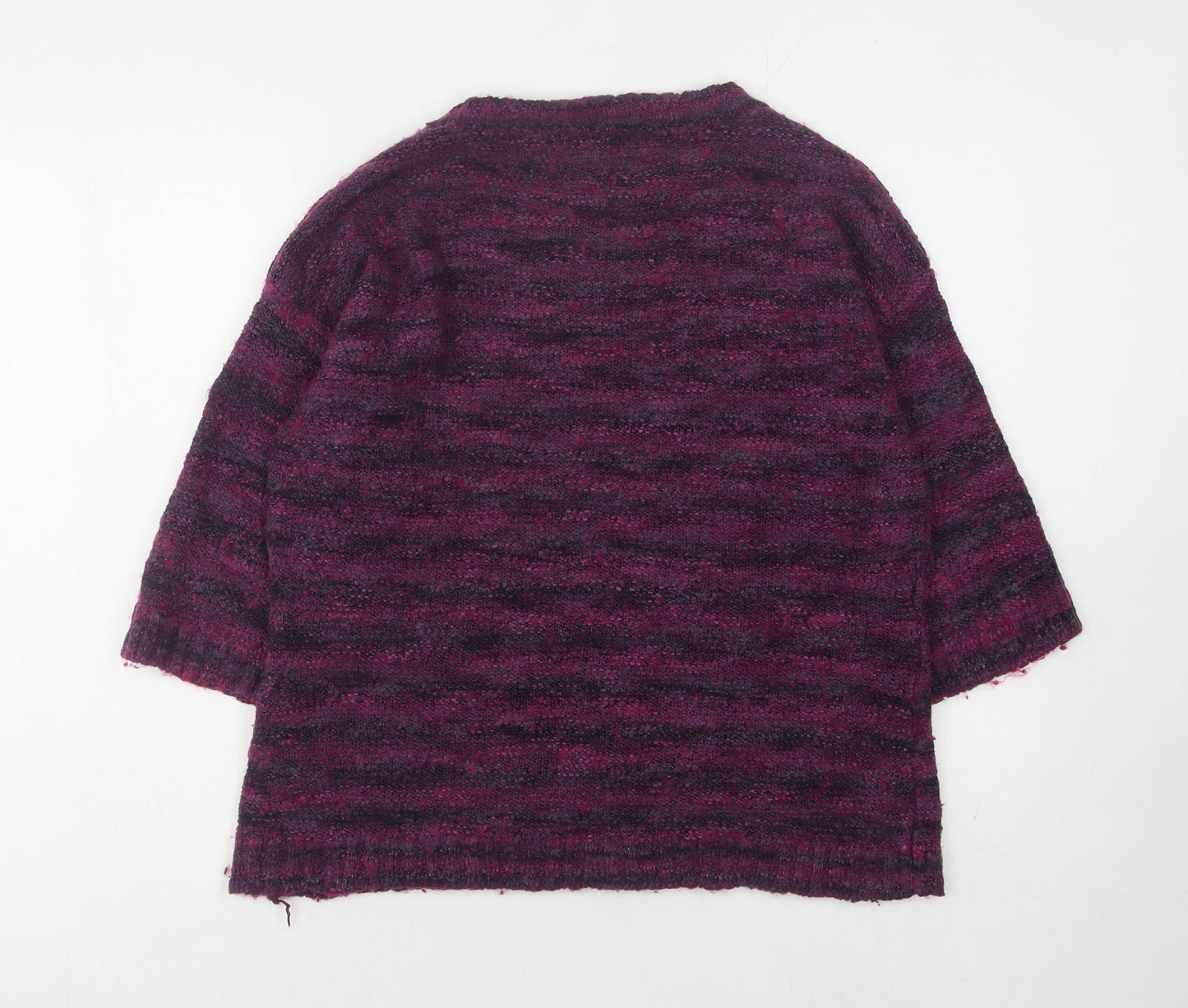 JM Collection Women's Multicoloured Stripe Jumper M