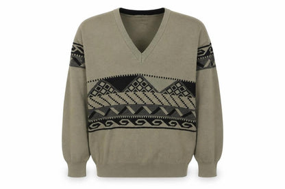 Gabicci Men's Green V-Neck Pullover Jumper M