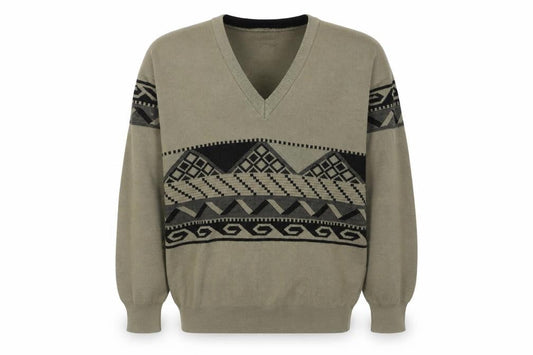 Gabicci Men's Green V-Neck Pullover Jumper M